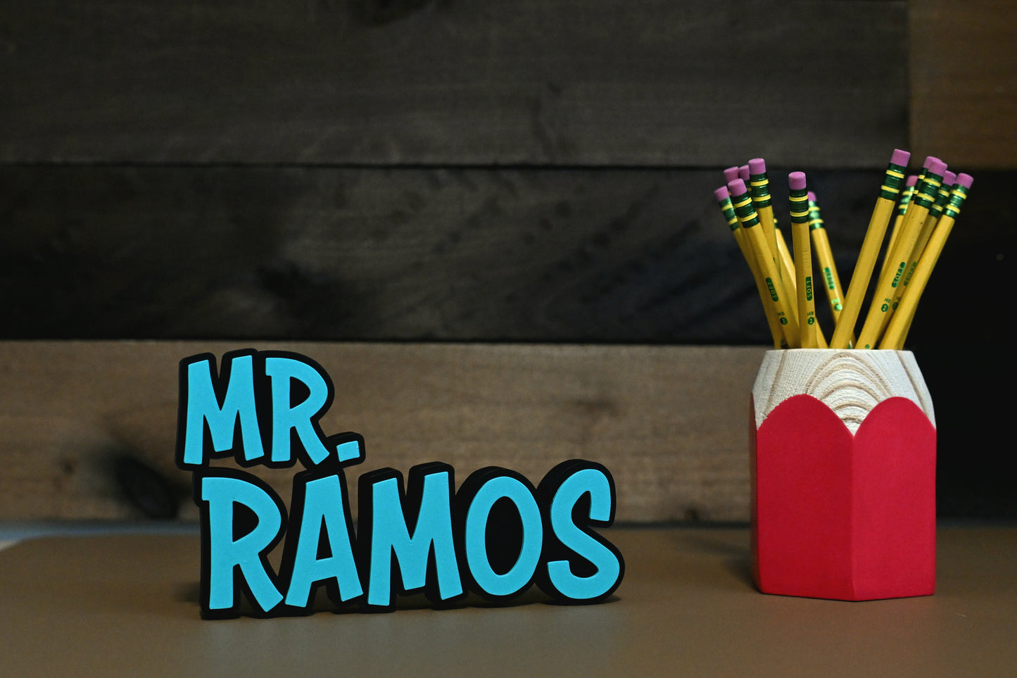 3D Multicolored Nameplate