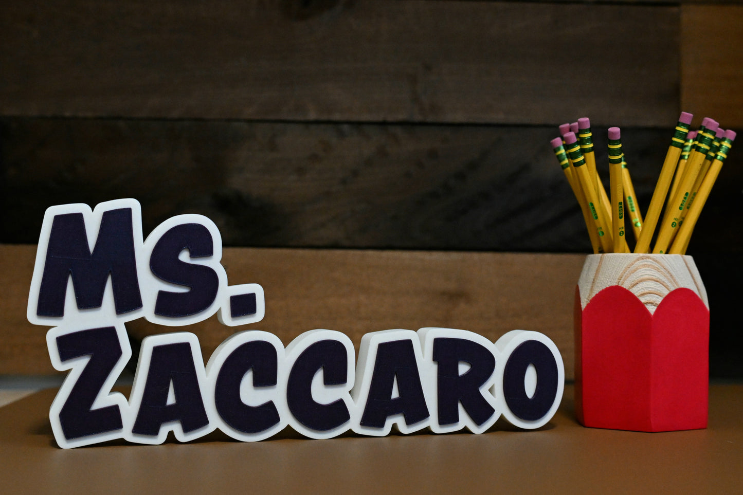 3D Multicolored Nameplate